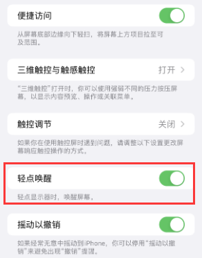 白玉苹果授权维修站分享iPhone轻点无法唤醒怎么办 