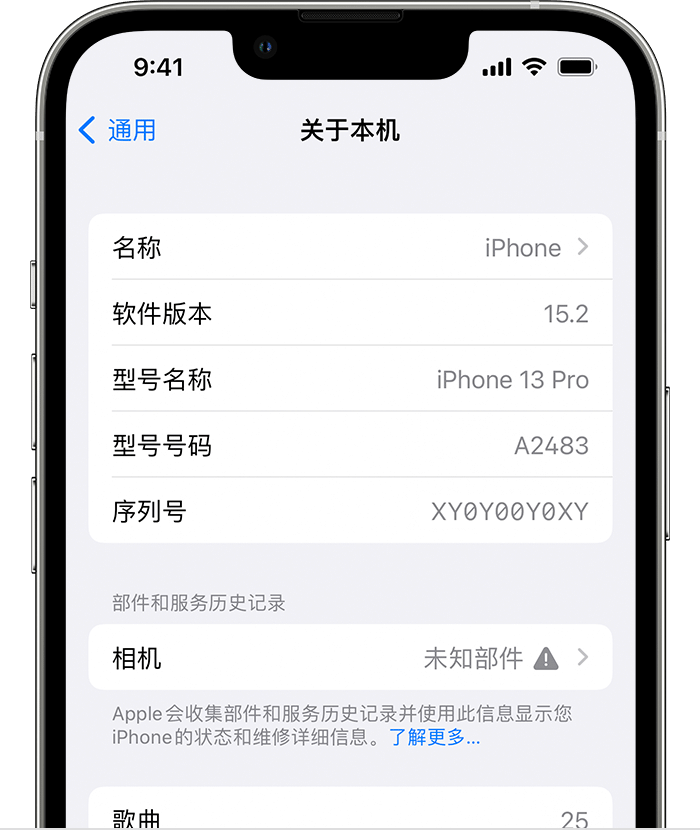 白玉苹果维修分享iPhone 出现提示相机“未知部件”是什么原因？ 