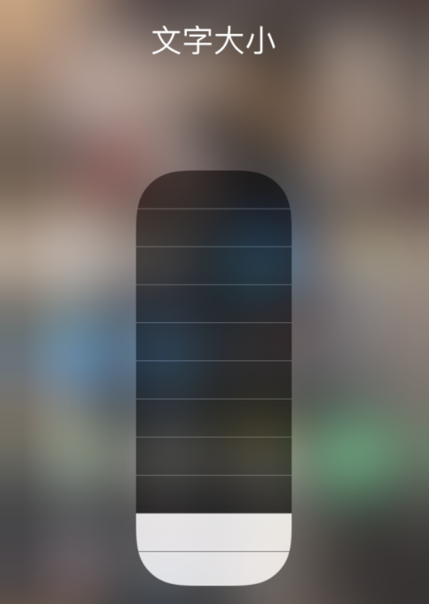 白玉苹果手机维修分享小技巧：在 iPhone 控制中心快速调节字体大小 